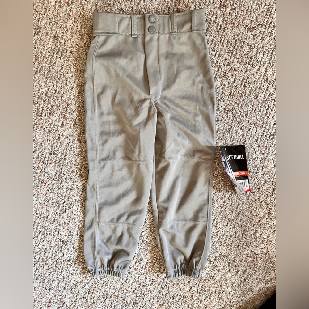 Softball youth small grey pants